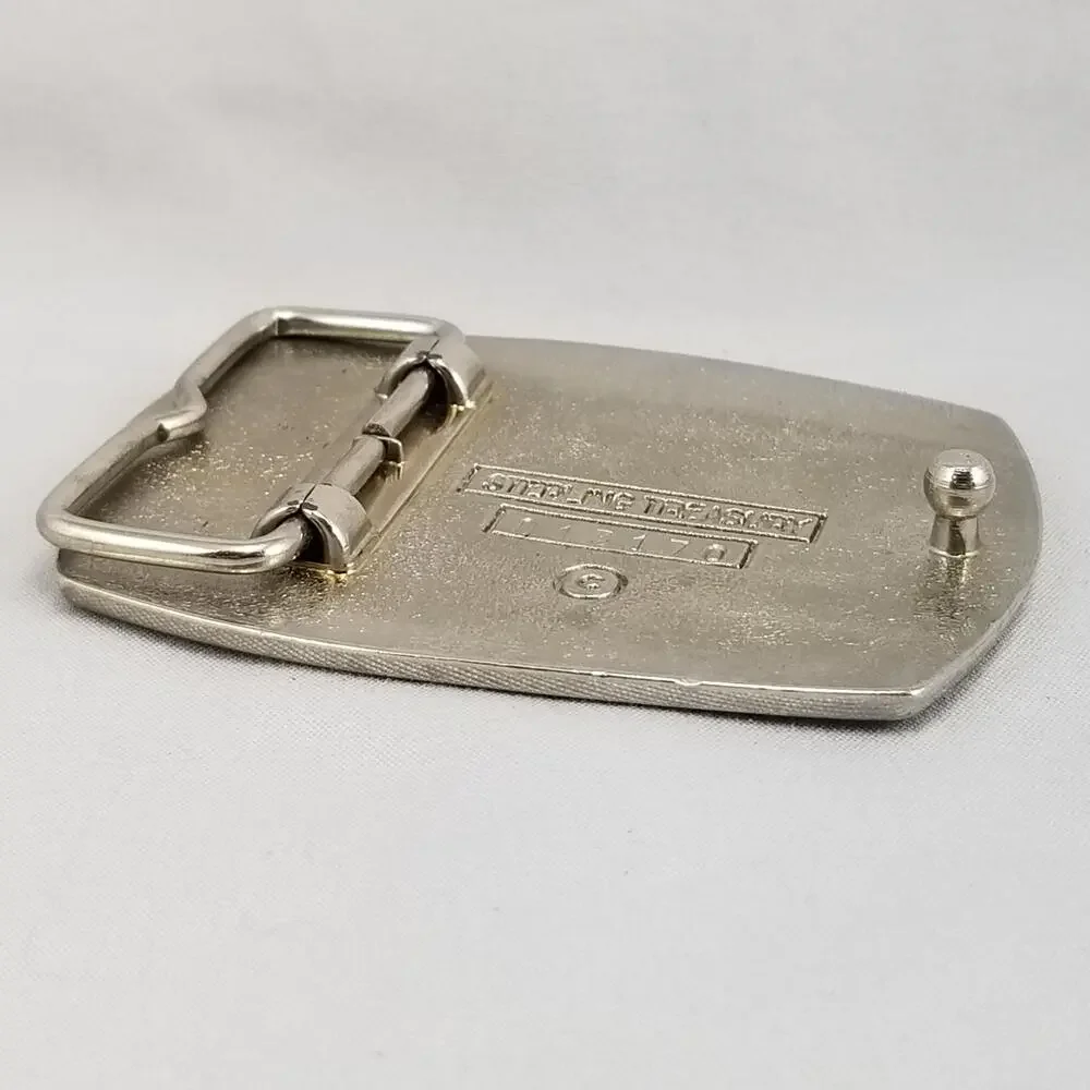 Belt Buckle 1986 100 Years Of Liberty Statue Of Liberty USA By Sterling Treasury